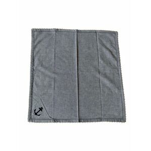 Pottery Barn Napkins Set Of 3 Blue 20” Anchor Coastal Nautical